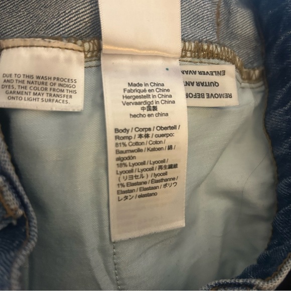 J.Crew Demi Boot Crop Jeans Button Fly Blue size 28 - Picture 7 of 11